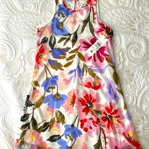 NWT Calvin Klein lined floral sundress in sz 0P.